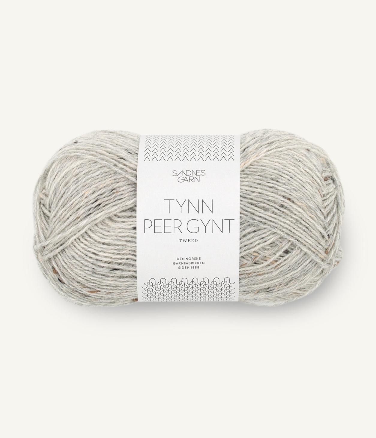 Sandnes Peer Gynt Tweed 1034 Lys Gråmeleret Tweed