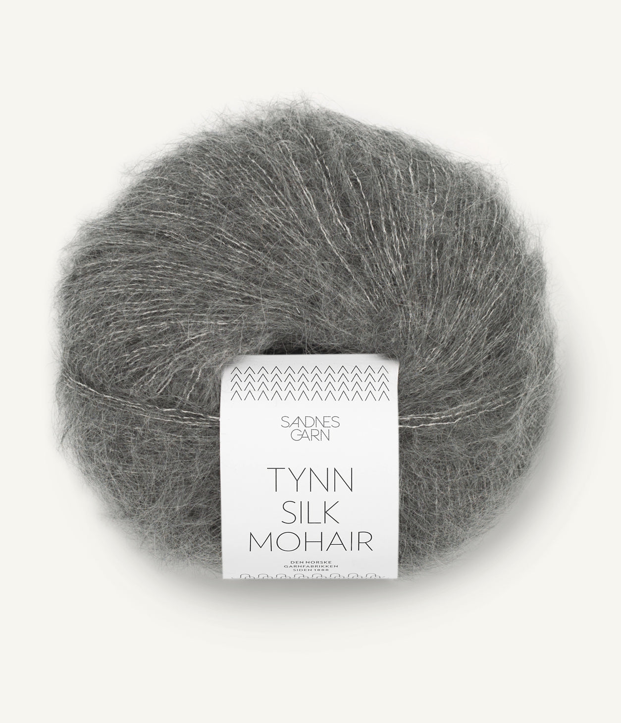 Sandnes Tynn Silk Mohair 1053 Mørk Gråmeleret