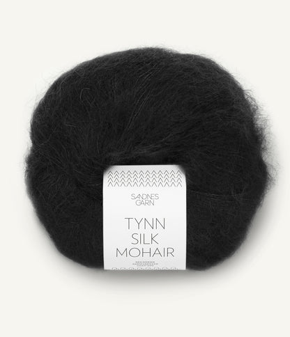 Sandnes Tynn Silk Mohair 1099 Sort Svart