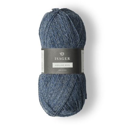 Isager Highland Denim Blue